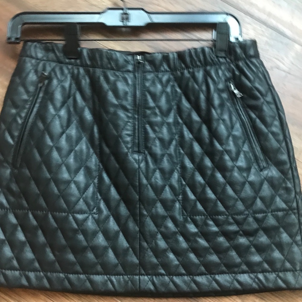 Bcbgmaxazria  faux leather mini skirt